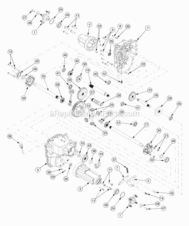 Hydro Transmission 618-04110 Diagram and Parts List for 2166 13A-214G100, 13A-254G100 Cub Cadet Lawn Tractor